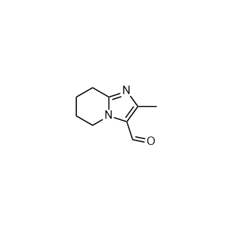 2-甲基-5,6,7,8-四氢咪唑[1,2-a]吡啶-3-甲醛结构式