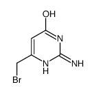 2 -氨基- 6 -(溴甲基)嘧啶- 4 -醇结构式