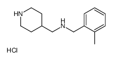 (2-Methyl-benzyl)-piperidin-4-ylmethyl-amine hydrochloride Structure