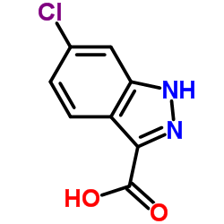 6-Chloro-1H-indazole-3-carboxylic acid Structure