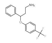 (S)-3-苯基-3-(4-三氟甲基-苯氧基)-丙胺盐酸盐结构式
