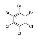 1,2,3-tribromo-4,5,6-trichlorobenzene Structure
