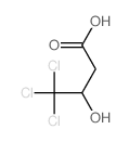 Butanoic acid,4,4,4-trichloro-3-hydroxy- Structure
