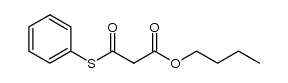 butyl 3-oxo-3-(phenylthio)propanoate结构式