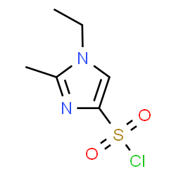 1-Ethyl-2-methyl-1H-imidazole-4-sulfonyl chloride结构式