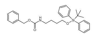 benzyl (4-((tert-butyldiphenylsilyl)oxy)butyl)carbamate Structure