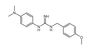 1-(4-(dimethylamino)phenyl)-3-(4-methoxybenzyl)guanidine结构式