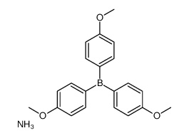 三(4-甲氧基苯基)硼烷氨络合物结构式