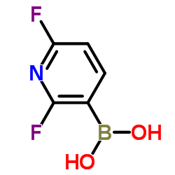 2,6-二氟吡啶-3-硼酸结构式