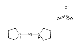 {Ag(tetrahydrothiophene)}ClO4 Structure