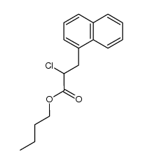 butyl 2-chloro-3-(naphthalen-1-yl)propanoate结构式