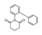 1-(2-phenylphenyl)piperidine-2,6-dione结构式