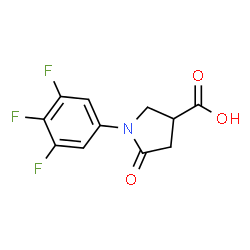 5-oxo-1-(3,4,5-trifluorophenyl)pyrrolidine-3-carboxylic acid Structure