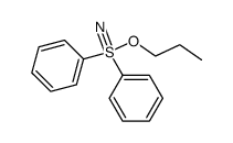 propyloxy(diphenyl)-λ6-sulfanenitrile Structure