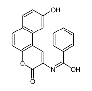 N-(9-hydroxy-3-oxobenzo[f]chromen-2-yl)benzamide结构式