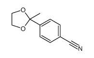 4-(2-methyl-1,3-dioxolan-2-yl)benzonitrile结构式