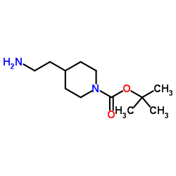 2-(N-Boc-4-哌啶基)乙胺结构式