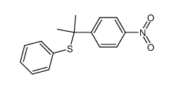 p-nitrocumyl phenyl sulfide结构式