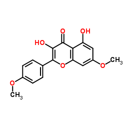 3,5-Dihydroxy-4',7-dimethoxyflavone Structure