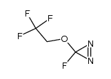 3H-Diazirine,3-fluoro-3-(2,2,2-trifluoroethoxy)-(9CI)结构式