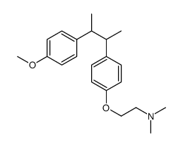 2-[4-[3-(4-methoxyphenyl)butan-2-yl]phenoxy]-N,N-dimethylethanamine结构式