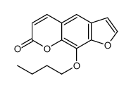 9-butoxyfuro[3,2-g]chromen-7-one Structure