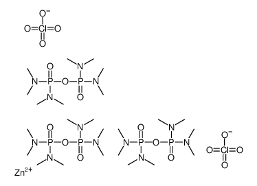 zinc,N-[bis(dimethylamino)phosphoryloxy-(dimethylamino)phosphoryl]-N-methylmethanamine,diperchlorate Structure