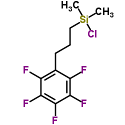氯二甲基l[3-(2,3,4,5,6-五氟苯基)丙基]硅烷结构式
