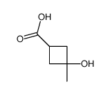 3-Hydroxy-3-methylcyclobutanecarboxylic acid Structure