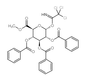 2,3,4-三-O-苯甲酰基-alpha-D-吡喃葡萄糖醛酸甲酯三氯乙酰亚胺酯图片