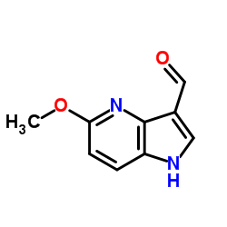 3-醛基-5-甲氧基-1氢-吡咯[3,2-B]吡啶结构式