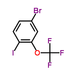 4-Bromo-1-iodo-2-(trifluoromethoxy)benzene Structure