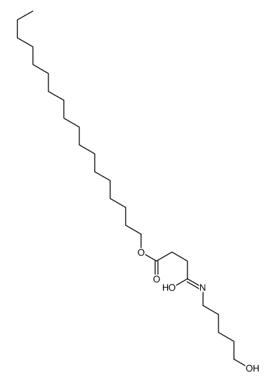 octadecyl 4-(5-hydroxypentylamino)-4-oxobutanoate结构式