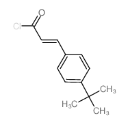 (2E)-3-(4-tert-butylphenyl)acryloyl chloride结构式