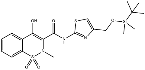 4’(tert-Butyldimethylsilyloxy)methyl 5’Desmethyl Meloxicam Structure