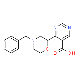 4-(4-苯甲基吗啉-2-基)嘧啶-5-羧酸结构式