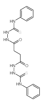 Butanedioic acid, 1,4-bis[2-[(phenylamino)thioxomethyl]hydrazide]结构式