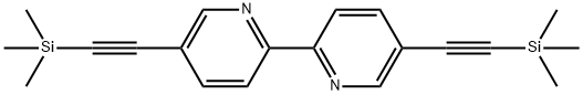 5,5'-bis[2-(trimethylsilyl)ethynyl]-2,2'-bipyridine Structure