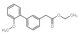 (2-甲氧基-联苯-3-基)-乙酸乙酯结构式