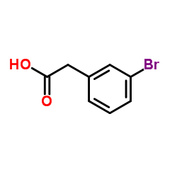 3-Bromophenylacetic acid Structure
