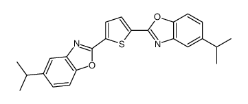 5-propan-2-yl-2-[5-(5-propan-2-yl-1,3-benzoxazol-2-yl)thiophen-2-yl]-1,3-benzoxazole Structure