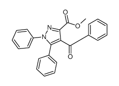 methyl 4-benzoyl-1,5-diphenylpyrazole-3-carboxylate结构式