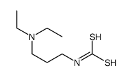 N-[3-(Diethylamino)propyl]carbamodithioic acid结构式