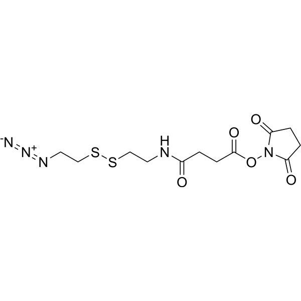 N3-Cystamine-Suc-OSu Structure