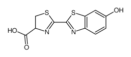 4,5-二氢-2-(6-羟基-2-苯并噻唑)-4-噻唑羧酸结构式