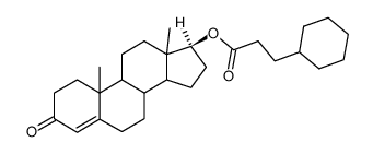 testosterone 3-cyclohexylpropionate Structure