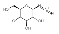 1-叠氮-1-脱氧-β-D-吡喃葡萄糖苷结构式