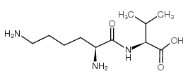 H-Lys-Val-OH hydrochloride salt结构式