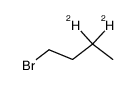 1-Brom-(3,3-D2)butan结构式