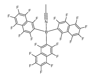 tris(β-perfluoronaphthyl)borane-acetonitrile adduct结构式